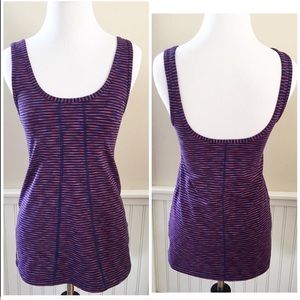 Lolë space dye scoop back tank *185